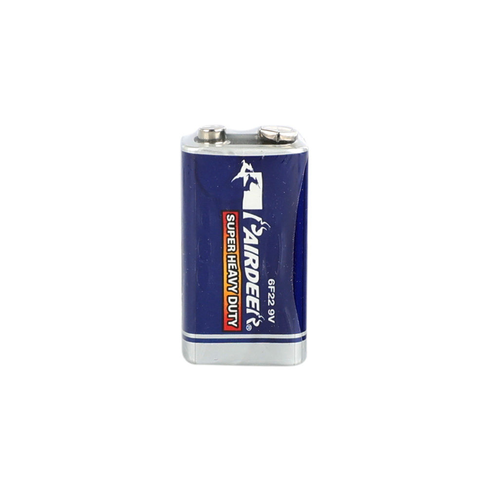 Pairdeer 6F22/9V Manganez Pil - Tekli Shrink