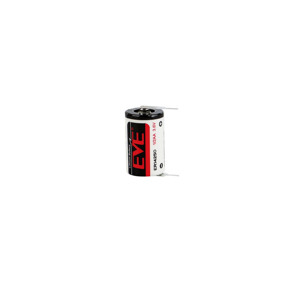 EVE ER14250/2PT - 1/2AA - 3.6V 1200 mAh - Li-SOCl2 Şarjsız Lithium Pil - 2 pinli