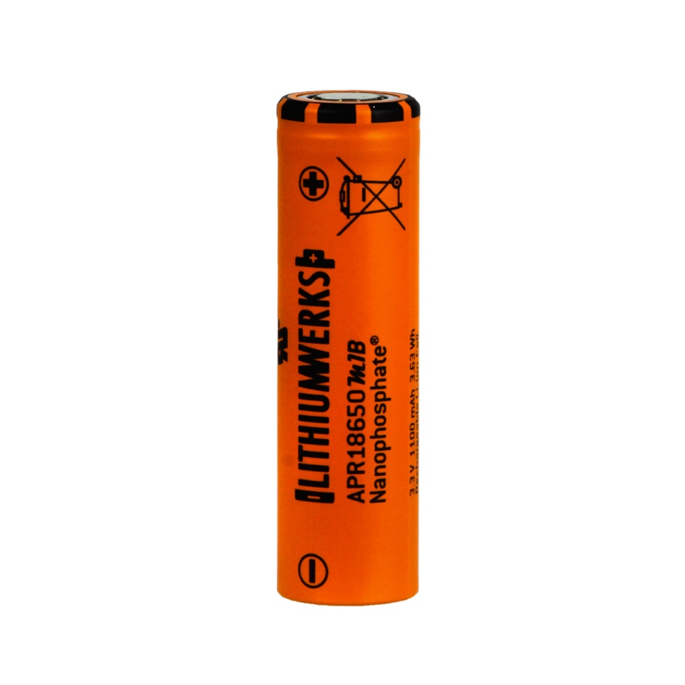 Lithium Werks  APR18650M1B - 3.2V 1200 mAh - LiFePO4 Pil - 50A