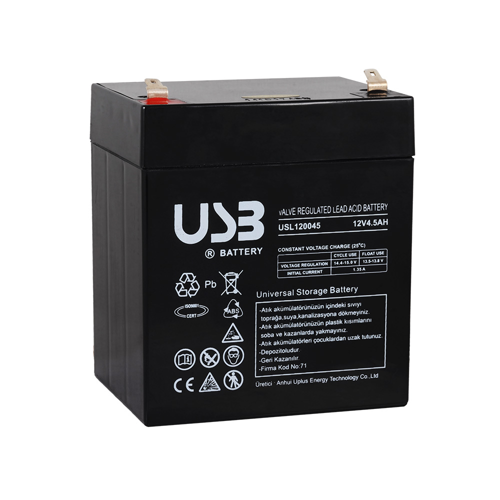 USB USL120045 12V 4.5 Ah Bakımsız Kuru Akü