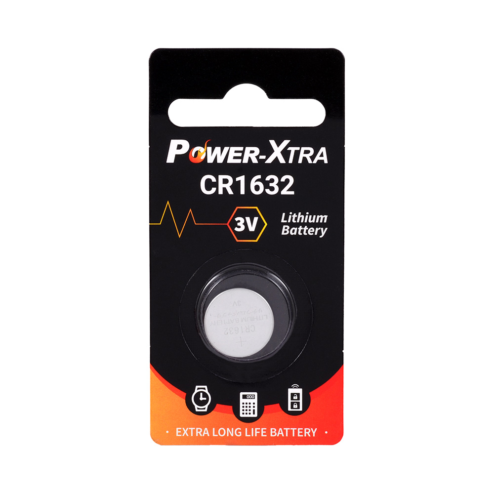 Power-Xtra CR1632 - 3V Lithium Pil - Tekli Blister 
