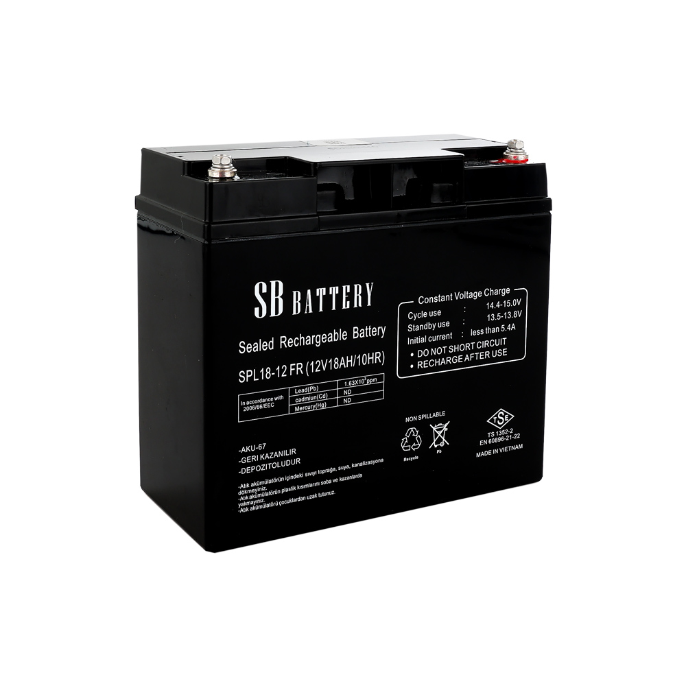 SB SPL18-12FR 12V 18 Ah Bakımsız Kuru Akü
