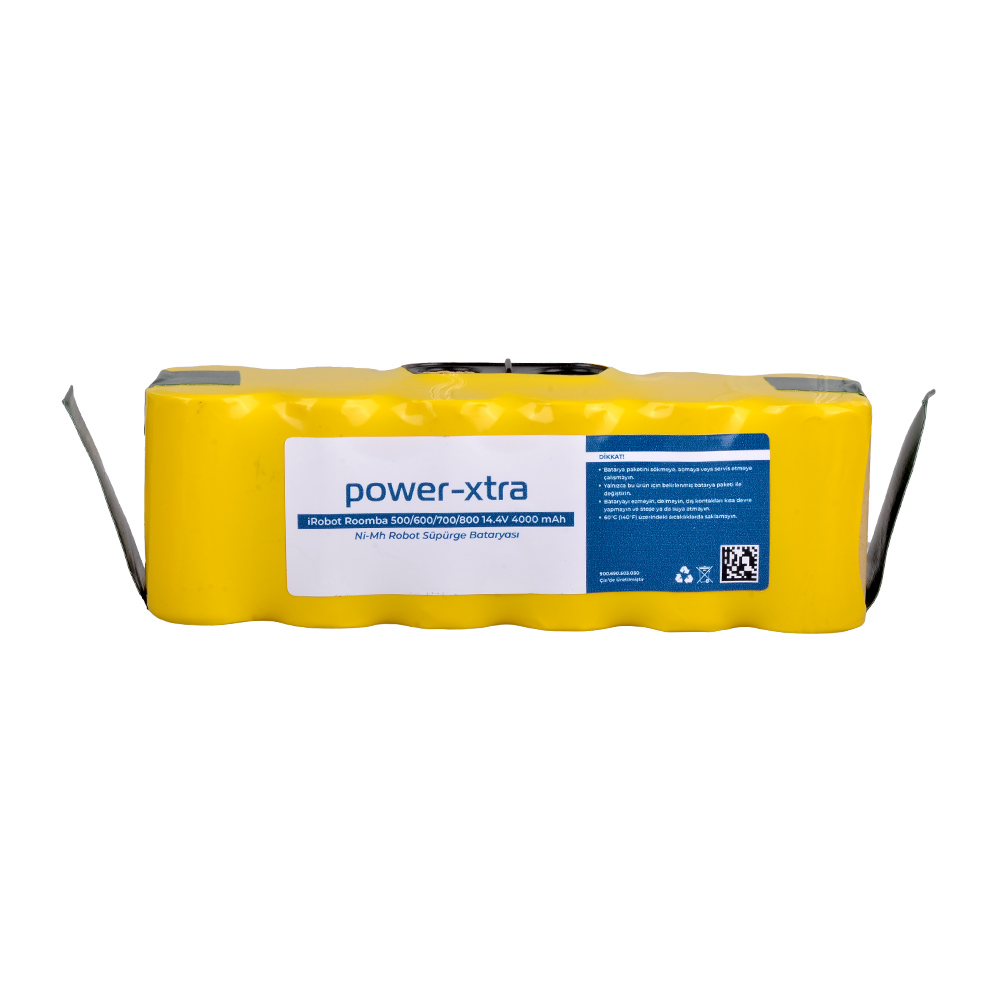 Power-Xtra - iRobot Roomba Serisi 14.4V 4000mAh Ni-Mh Robot Süpürge Bataryası