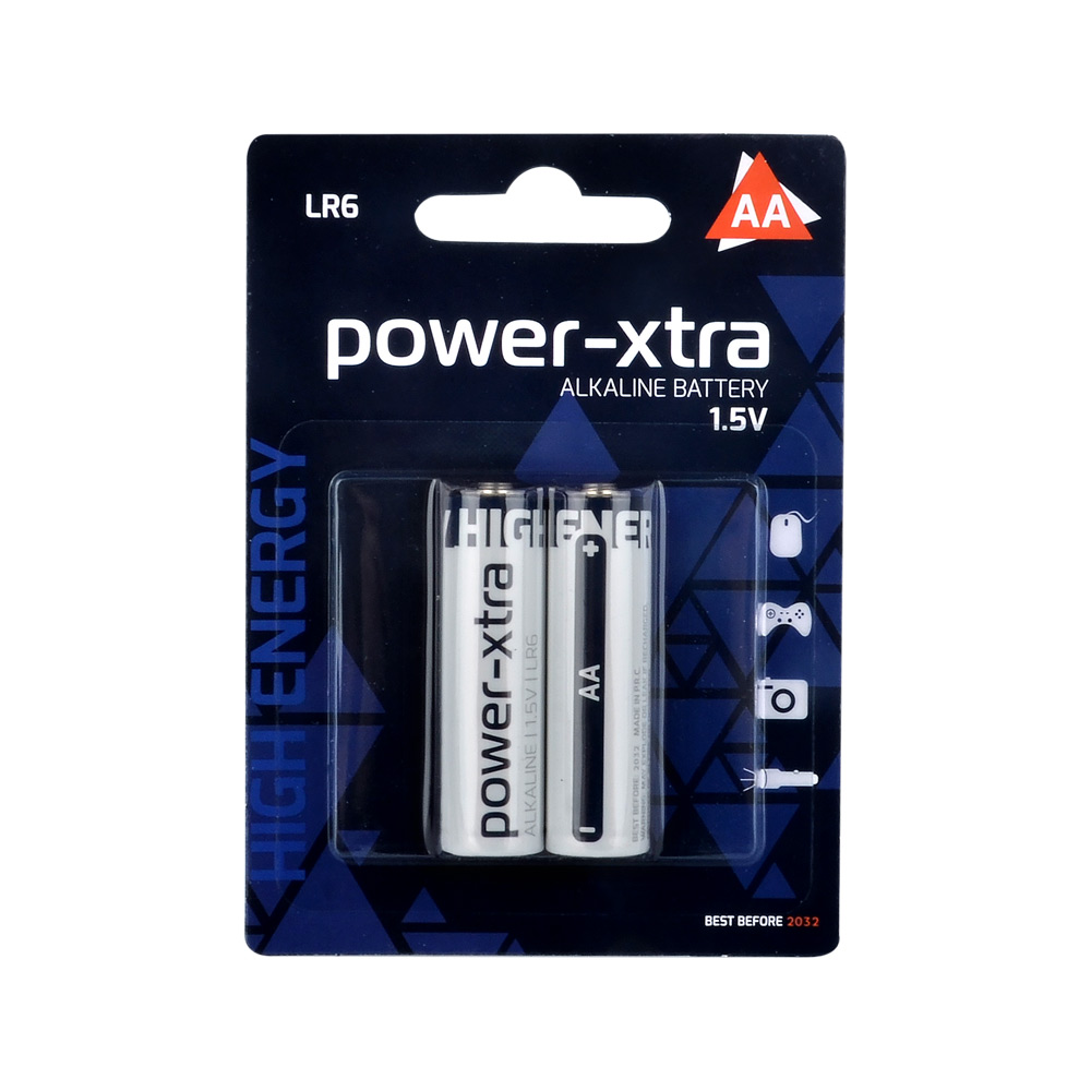 Power-Xtra LR06/AA Size Alkaline Pil - 2li Blister