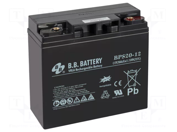 BB BPS20-12 12V 20 Ah Bakımsız Kuru Akü