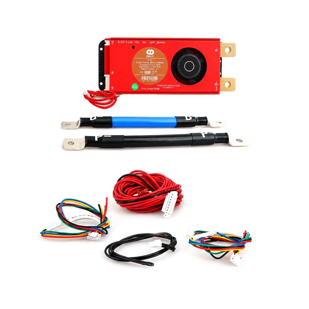 Daly - 4S-8S - 200A - Li-ion - LiFePO4 Smart Active Balance BMS - Blue - LTO -  BT - CAN - RS485