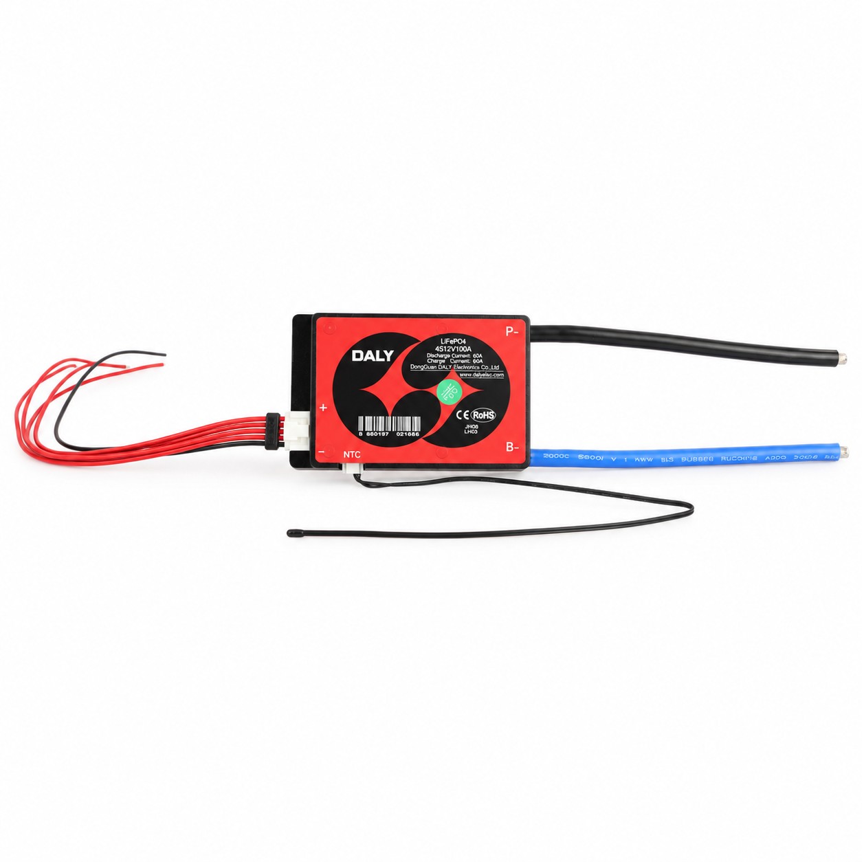 Daly - 4S - 12.8V 60A - LiFePO4 - Hardware BMS - Balans - Common Port