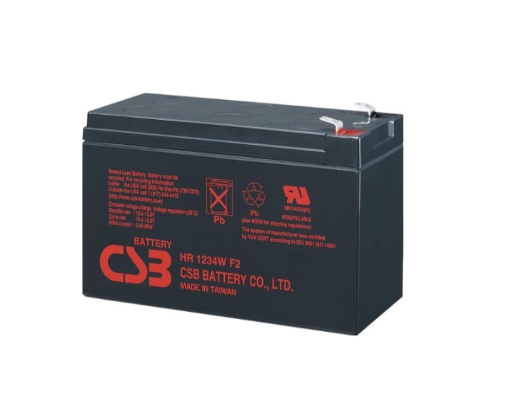 CSB HRL1234W F2 - 12V 9Ah Bakımsız Kuru Akü