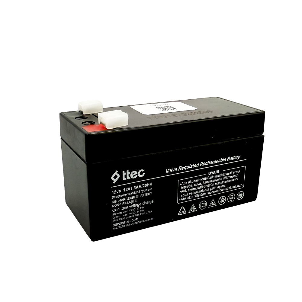 Ttec 12V 1.3 Ah Bakımsız Kuru Akü 