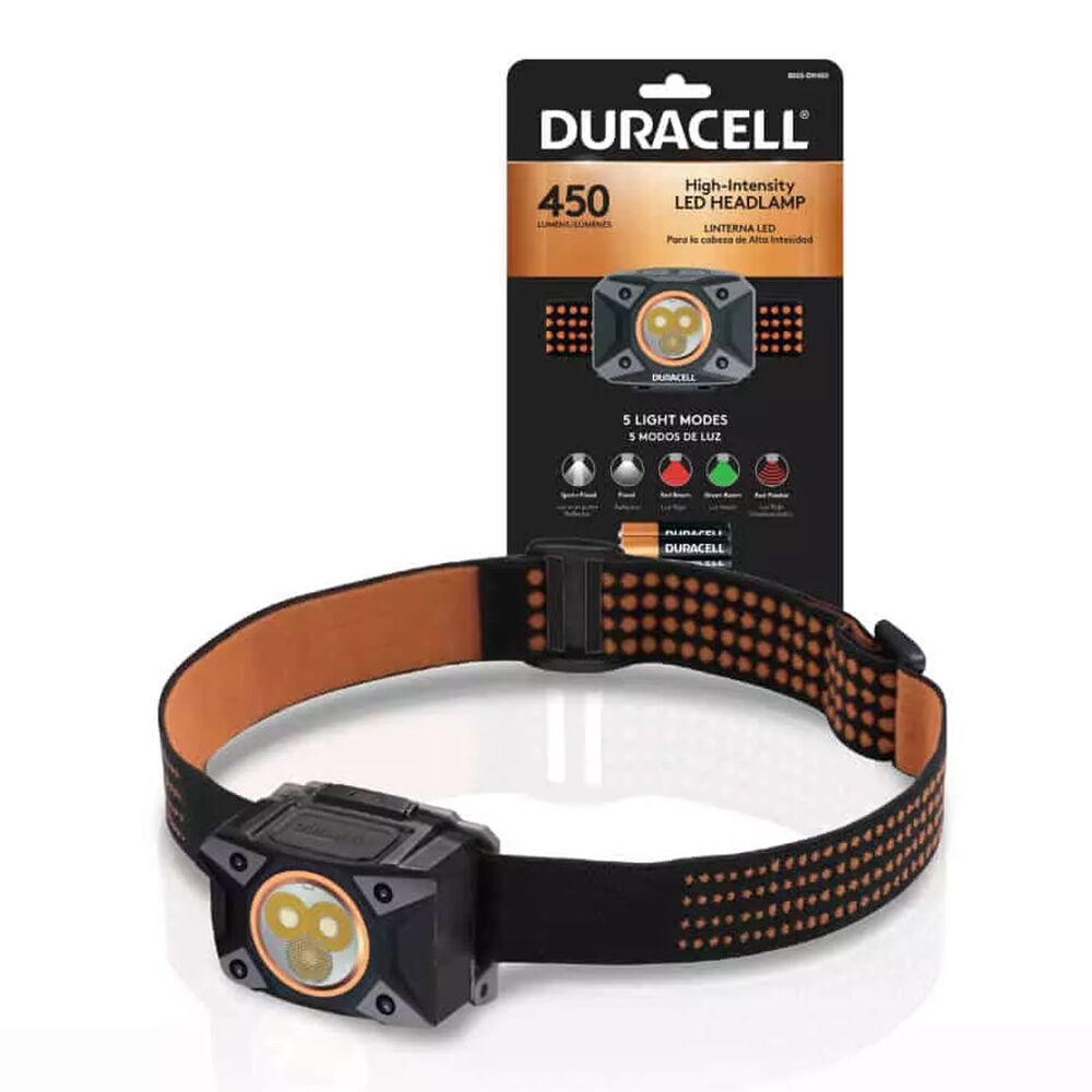 Duracell 450 Lümen Ledli Kafa Feneri + 3 AAA Piller Dahil