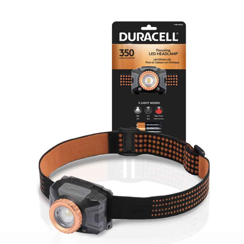 Duracell 350 Lümen Ledli Kafa Feneri + 3 AAA Piller Dahil