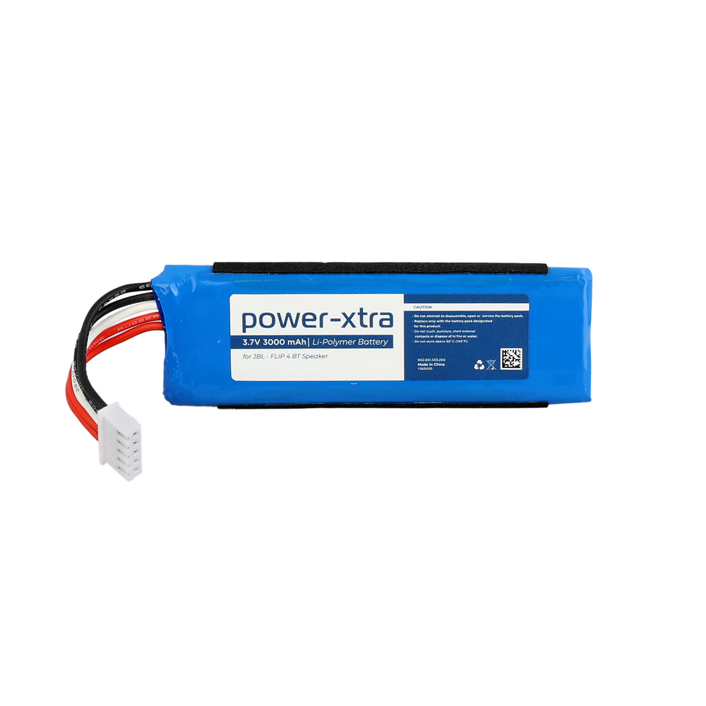 Power-Xtra - JBL - FLIP 4 BT Hoparlör Bataryası - 3.7V 3000mAh Li-Po Batarya