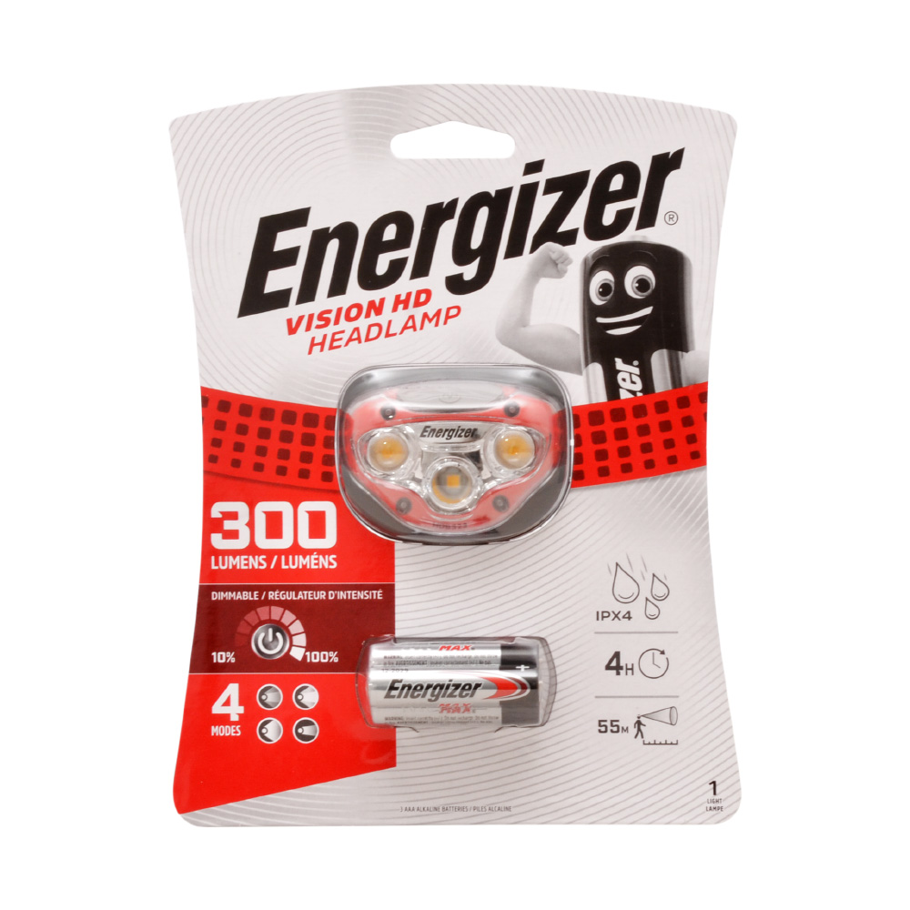 Energizer Vision HD Ledli Kafa Feneri 3xAAA HDB323 300 lümen
