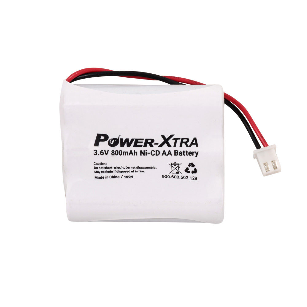 Power-Xtra 3S1P - 3.6V 800 mAh AA - Ni-Cd Şarjlı Batarya - BRK2-Soketli