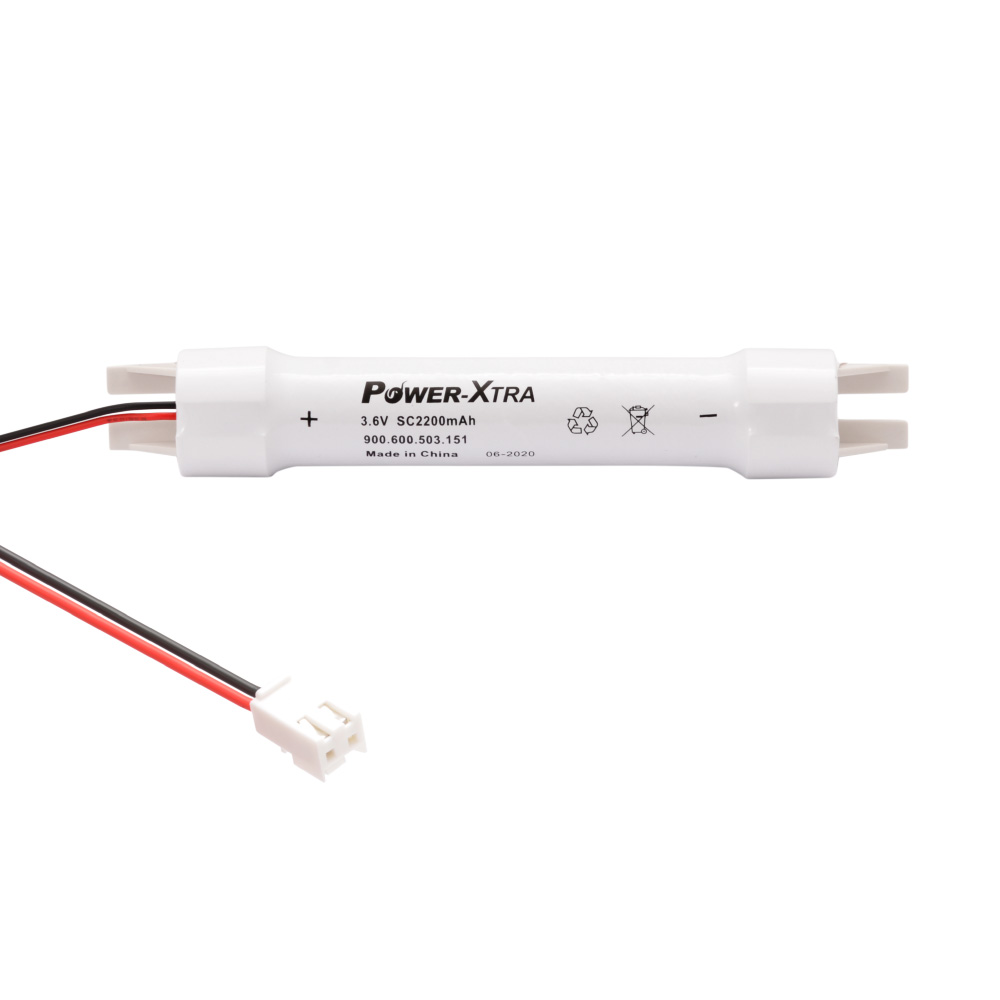 Power-Xtra 3S1P - 3.6V 2200 mAh SC - Ni-Cd Şarjlı Batarya - BRK24-Soketli-VH