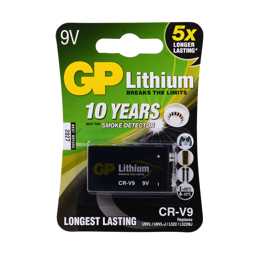 GP GPCRV9-2U1 9V Lithium Pil 1li
