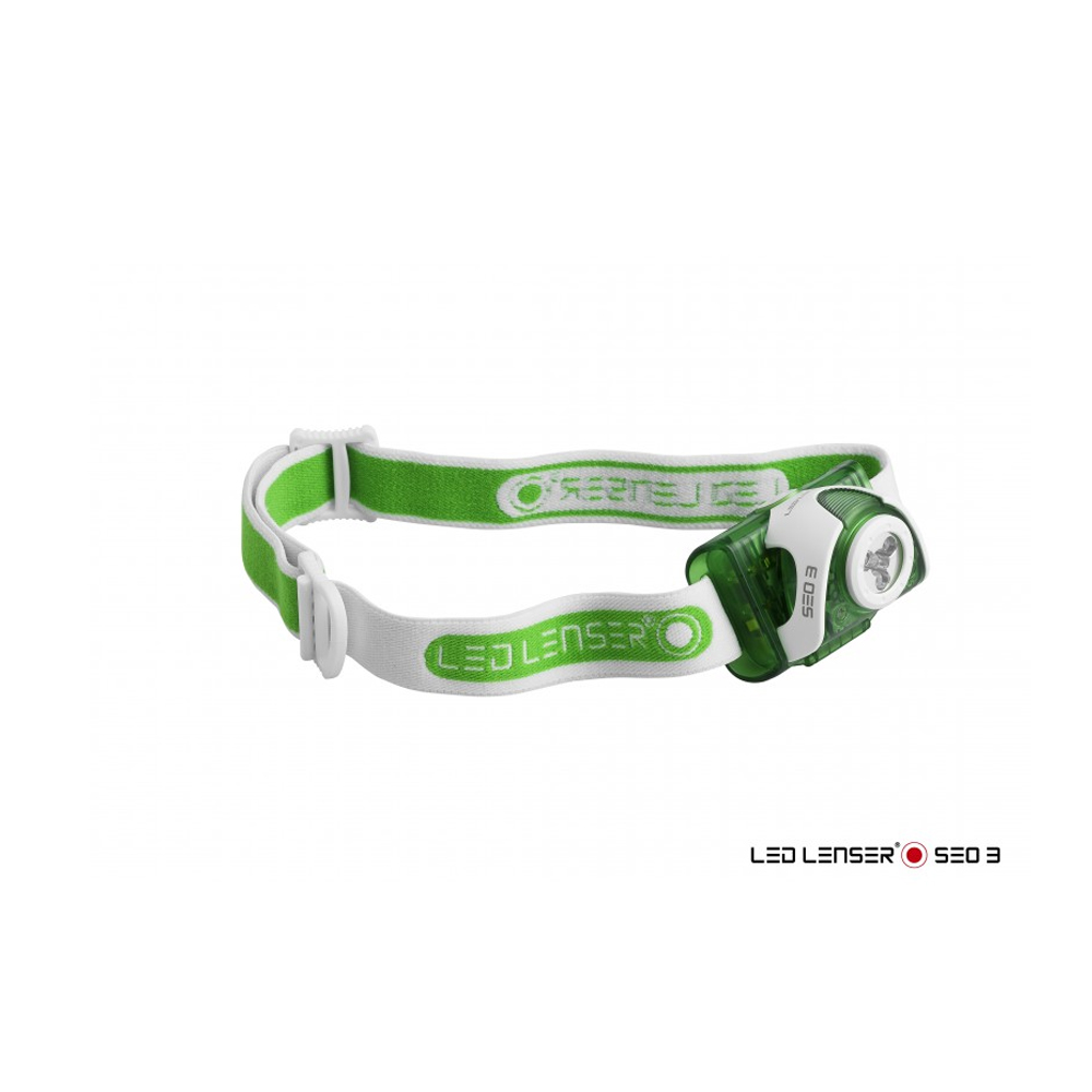 Ledlenser SEO3 Kafa Feneri Yeşil (3 x AAA)