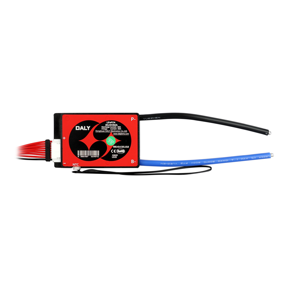 Daly - 8S - 25.6V 60A - LiFePO4 - Hardware BMS - Balans - Common Port