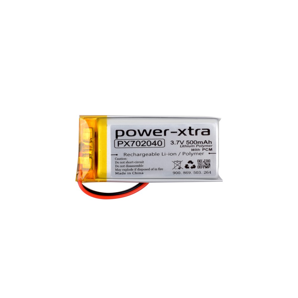 Power-Xtra PX702040 - 3.7V 500 mAh Li-Polymer Pil - Devreli