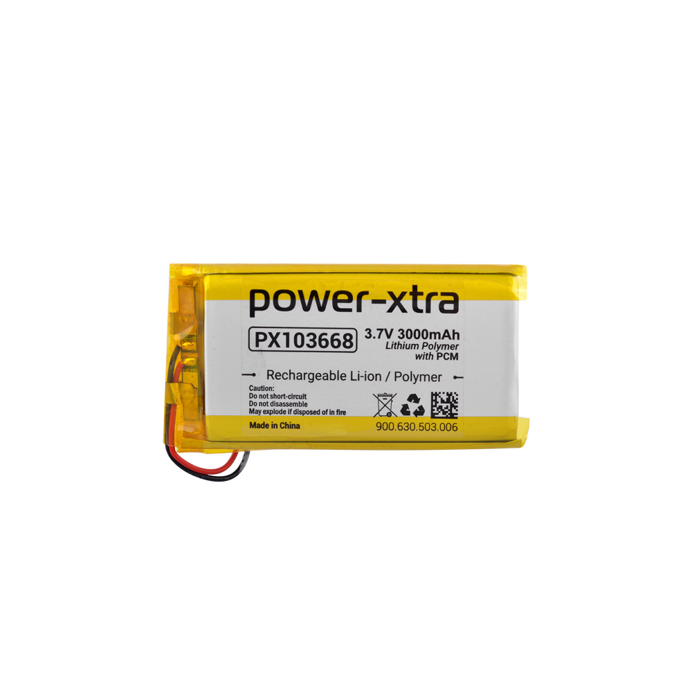 Power-Xtra PX103668 - 3.7V 3000 mAh Li-Polymer Pil - Devreli - 3.0A