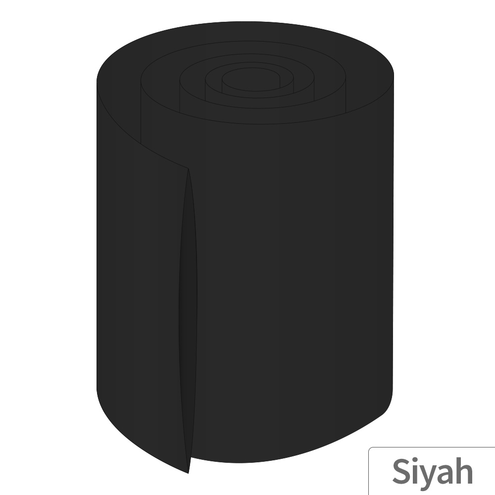 12M - 145mm PVC Heat Shrink Siyah - 5 Metre