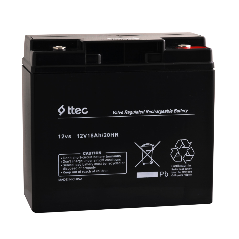 Ttec 12V 18 Ah Bakımsız Kuru Akü BASE