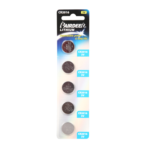 Pairdeer CR2016 3V Lithium Pil - 5li Blister 