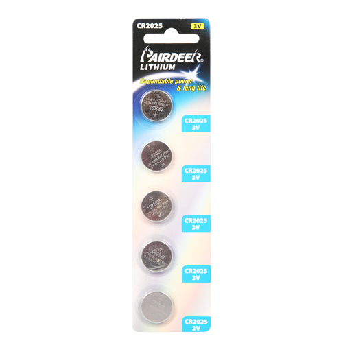 Pairdeer CR2025 3V Lithium Pil - 5li Blister 