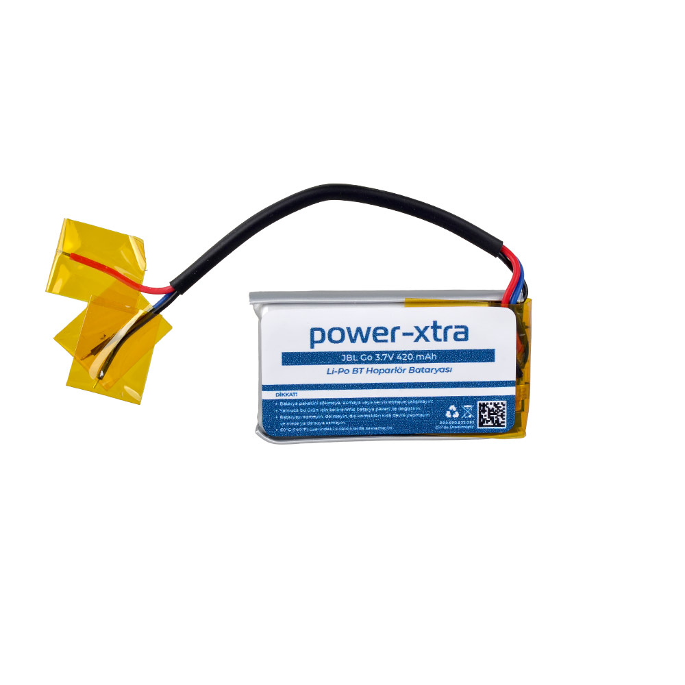 Power-Xtra - JBL Go - 3.7V 420mAh Li-po Hoparlör Bataryası
