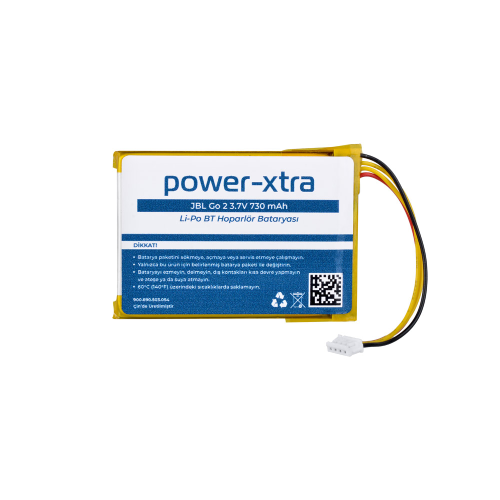 Power-Xtra - JBL Go2 - 3.7V 730mAh Li-po Hoparlör Bataryası